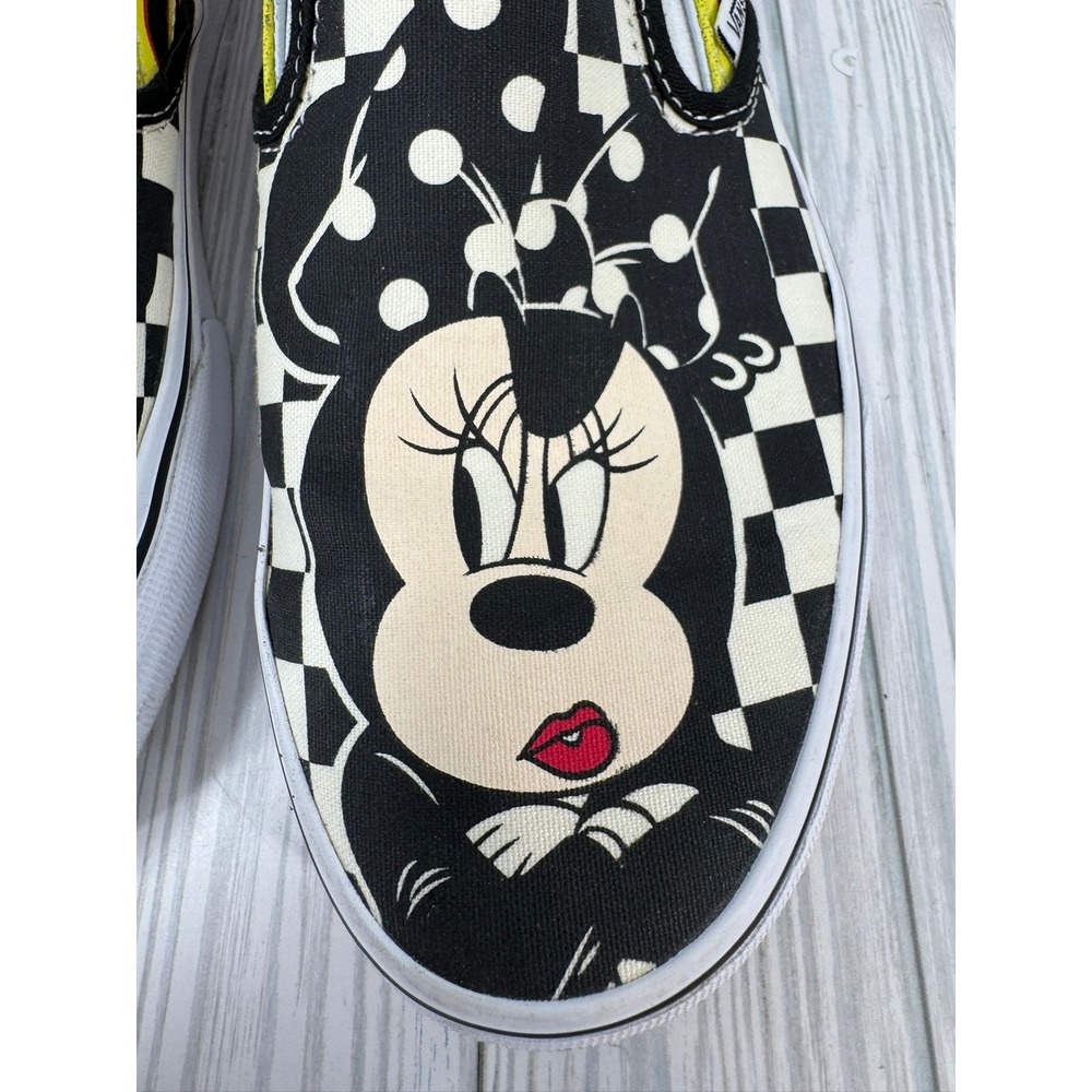 Vans Disney x Mickey & Minnie Flame Classic Slip On Women Size 10 Mens Size 8.5 - Picture 4 of 12